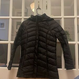 Black north face winter jacket